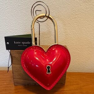 Kate Spade Key To My Heart Lock KeyFob Bag Charm